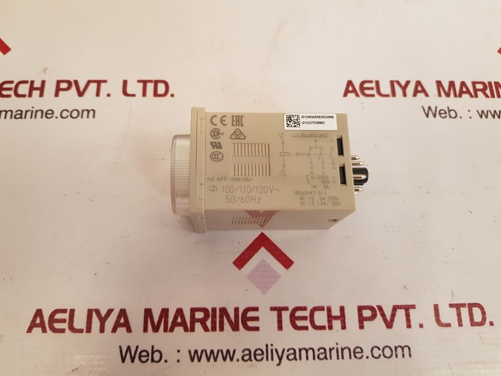 Omron h3cr-g8el timer relay 0.5s-120s