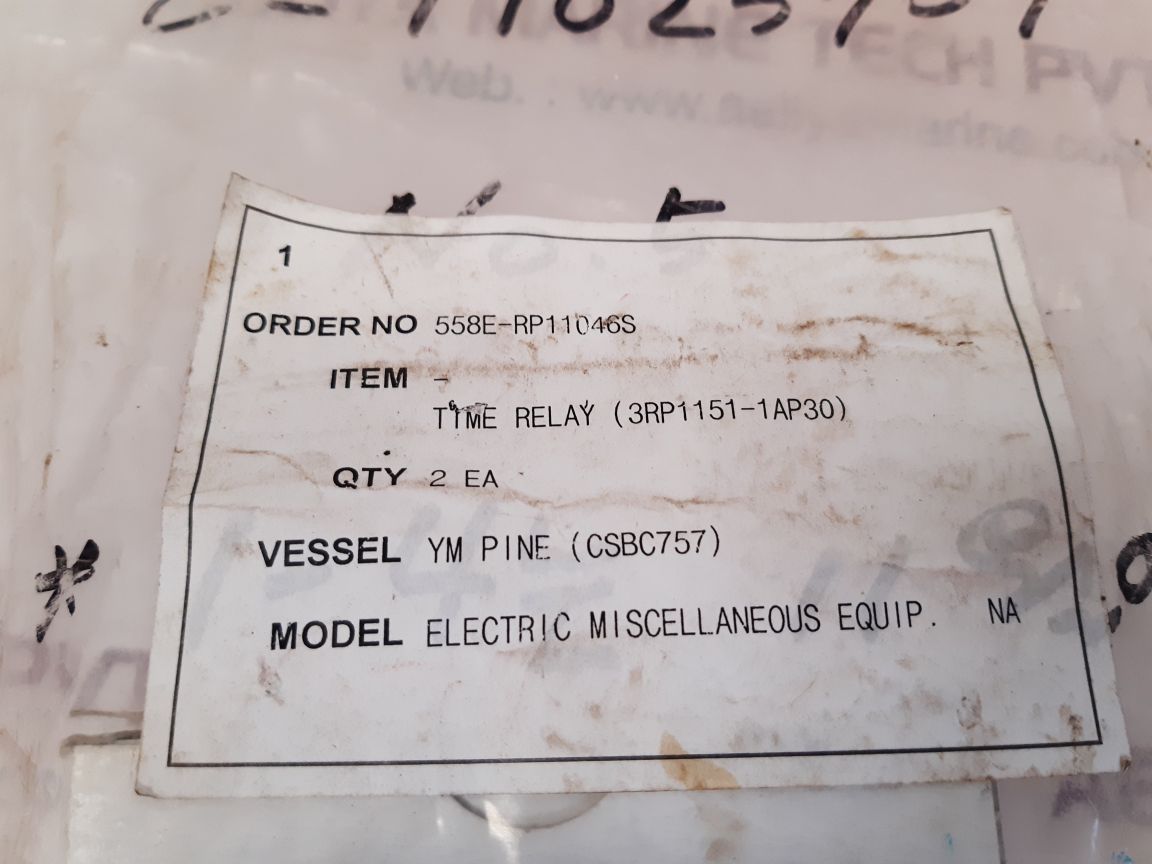 Siemens 3rp1511-1ap30 time relay new