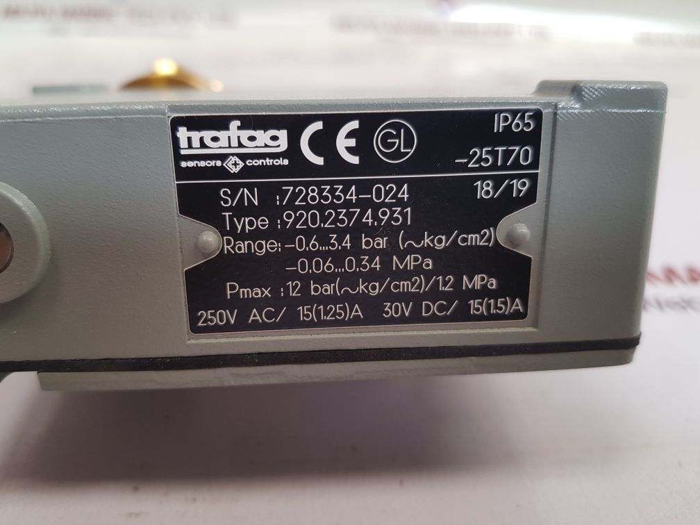 Trafag 920.2374.931 differential pressure switch New