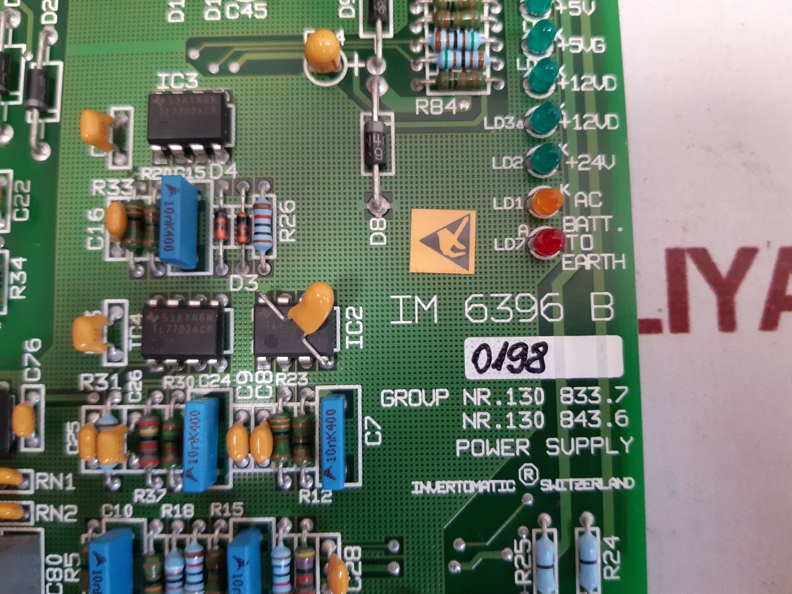 Invertomatic im 6396 b pcb card