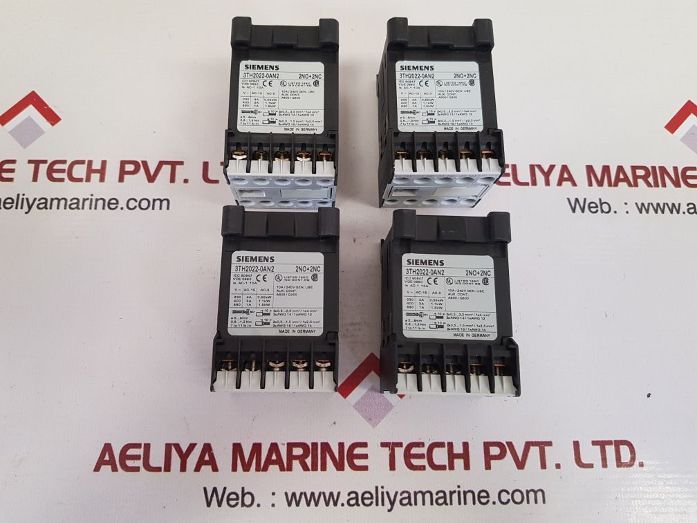 Siemens 3th2022-0an2 contactor relay