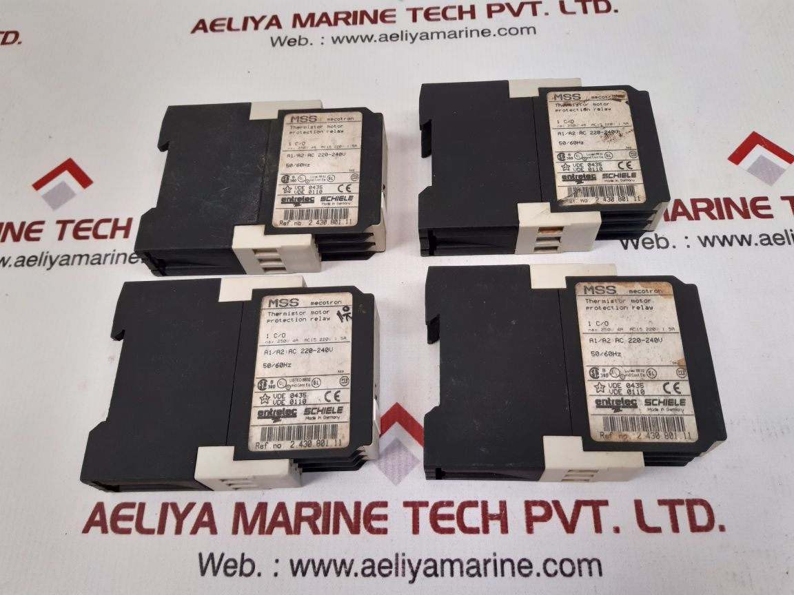 Entrelec schiele 2.430.801.11 mss thermistor motor protection relay