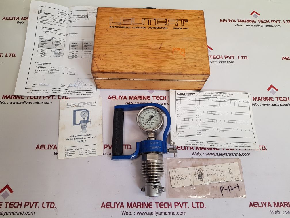 Leutert msi 3-220/613 peak pressure indicator