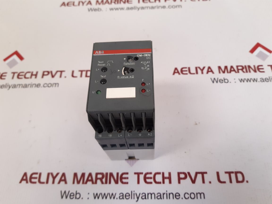 Abb cm-iwn-dc earth-leakage monitoring relay 1svr450065r0000