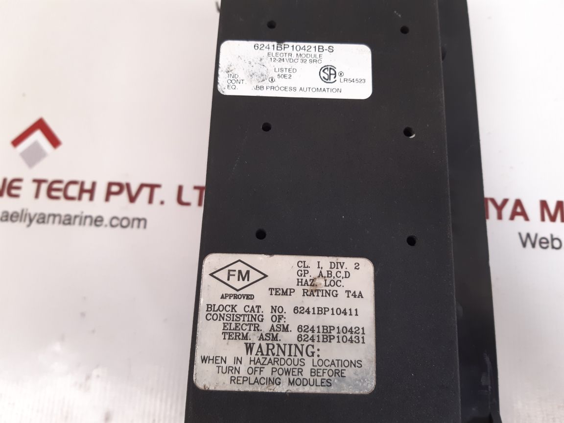 Abb 6241bp10431a-k terminal assembly i/o block 6241bp10421b-s