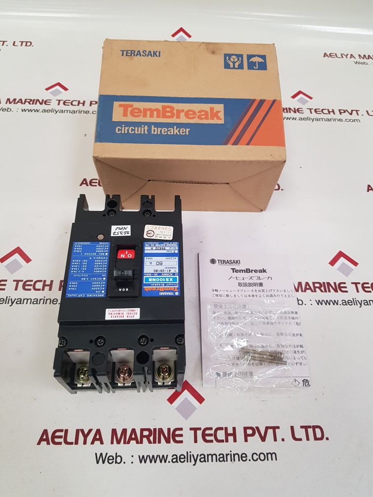 Terasaki xs100nb circuit breaker 60a