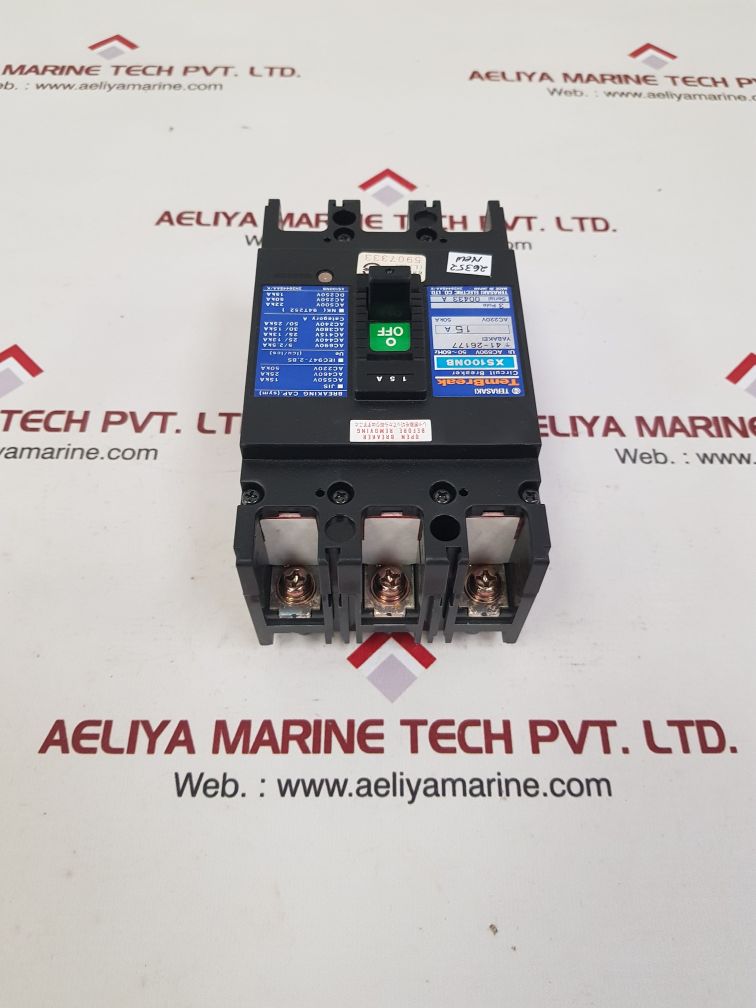 Terasaki xs100nb tembreak circuit breaker 15a