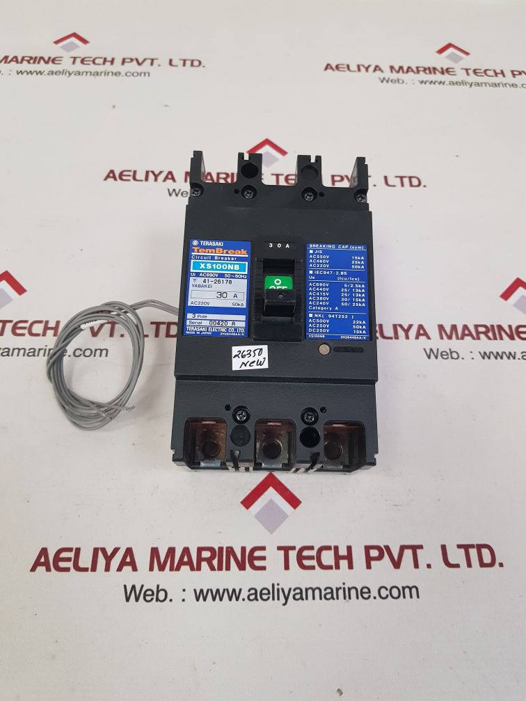 Terasaki xs100nb tembreak circuit breaker 30a