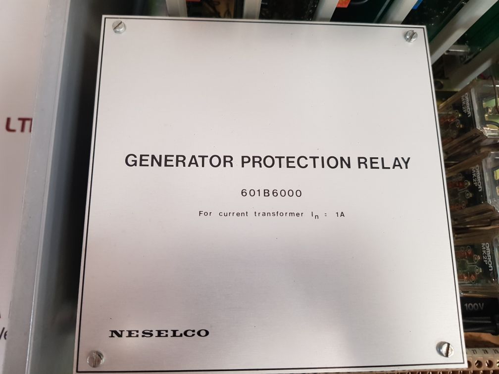 Neselco 601b6000 generator protection relay