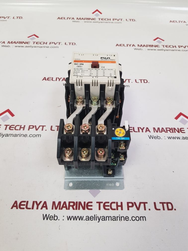 Fuji electric sc-3n(65) contactor with thermal overload relay