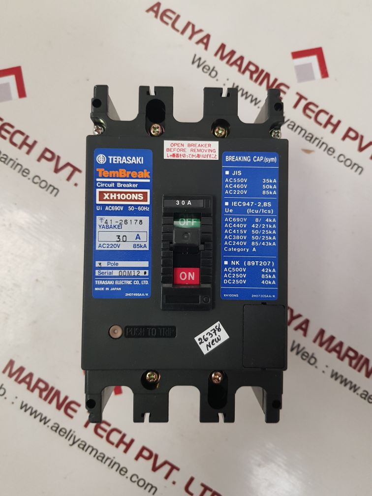 Terasaki electric xh100ns tembreak circuit breaker 30 a