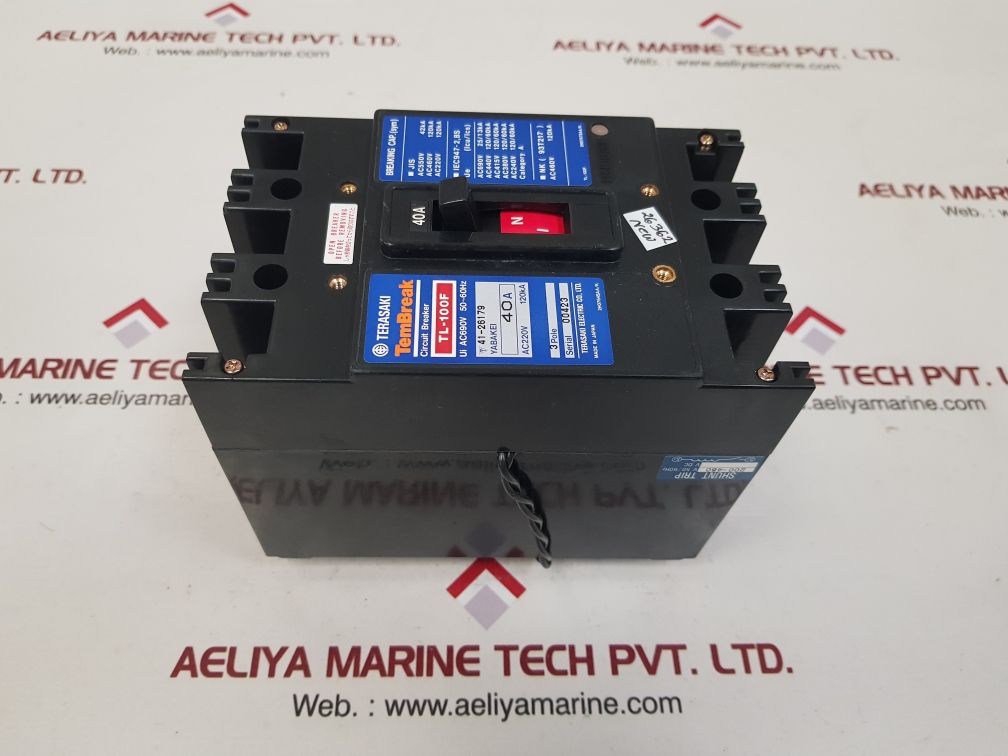 Terasaki electric tl-100f circuit breaker 40a NEW