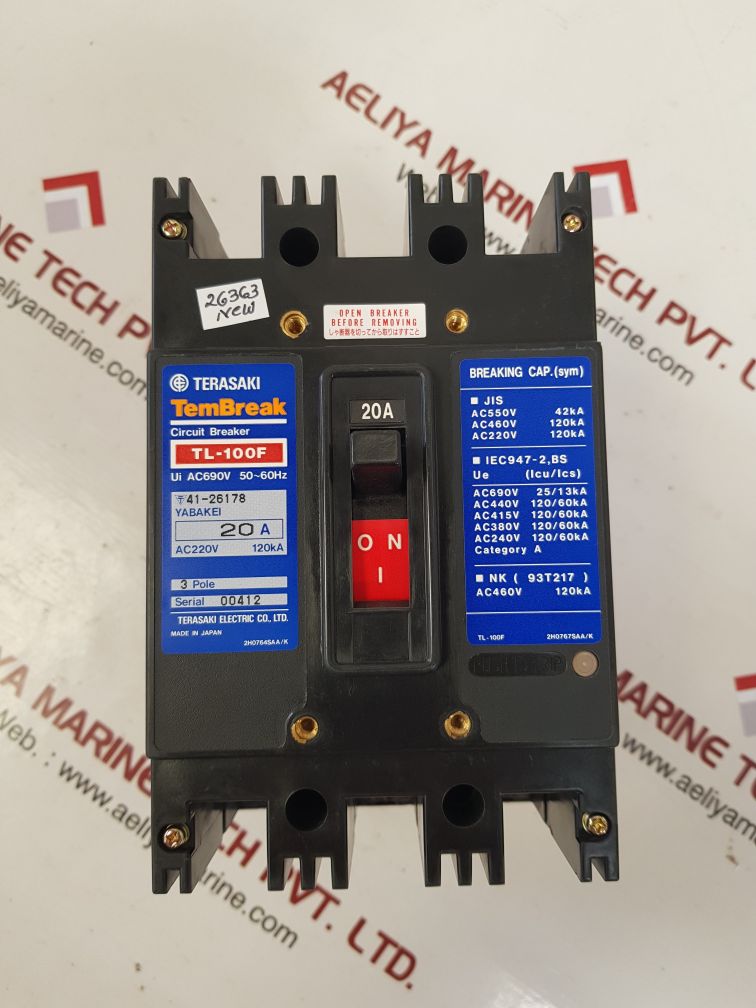 Terasaki tl-100f circuit breaker 20a