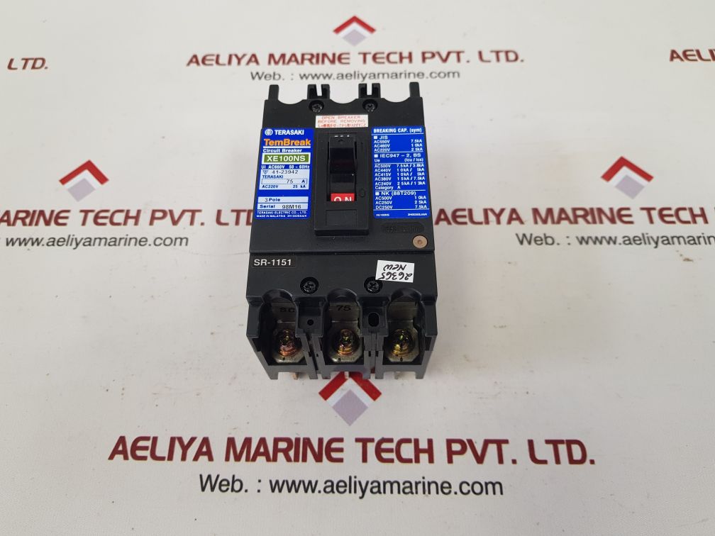 Terasaki xe100ns circuit breaker 75a