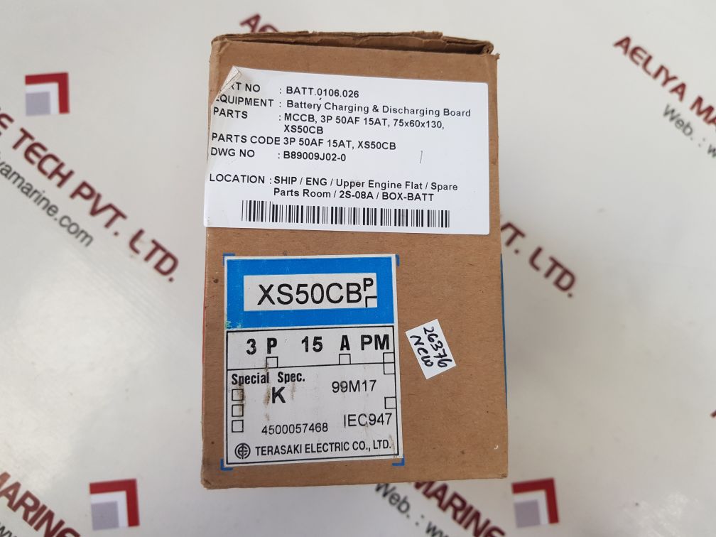 Terasaki xs50cb circuit breaker 15a