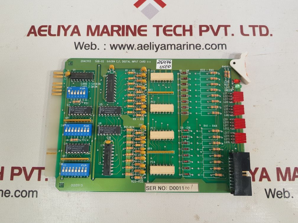 Hyundai sub-02 204c1113 e/l digital input card