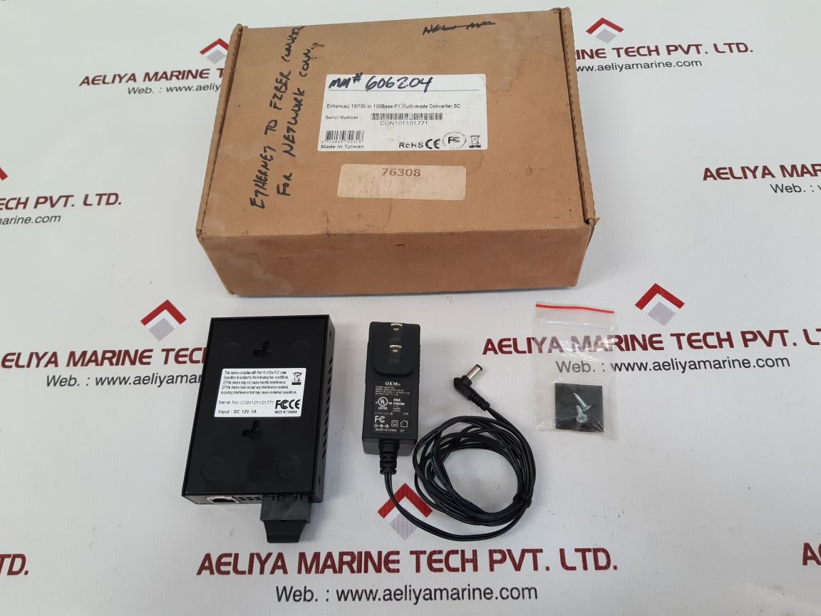 Enhanced 10/100 to 100base-fx multi- mode converter with Oem ads0128-w120100