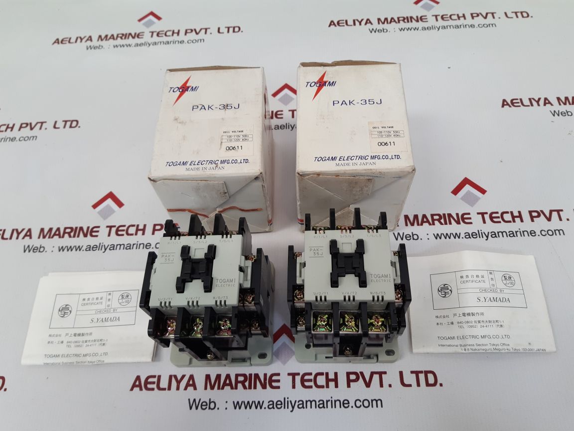 Togami electric pak-35j magnetic contactor