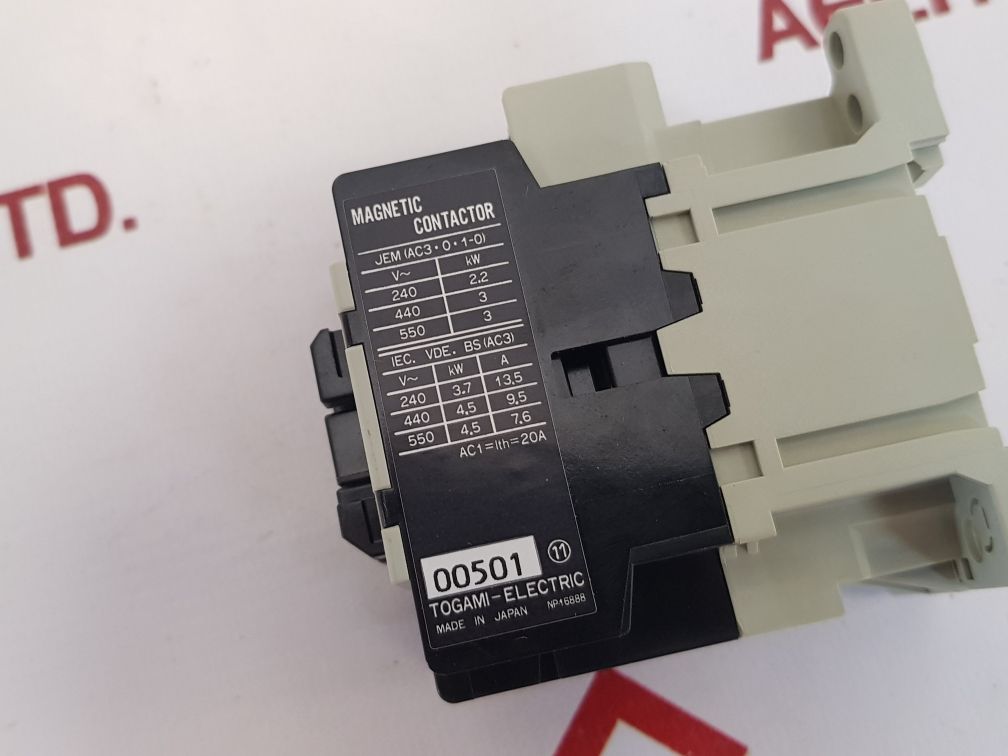 Togami electric pak-11j magnetic contactor