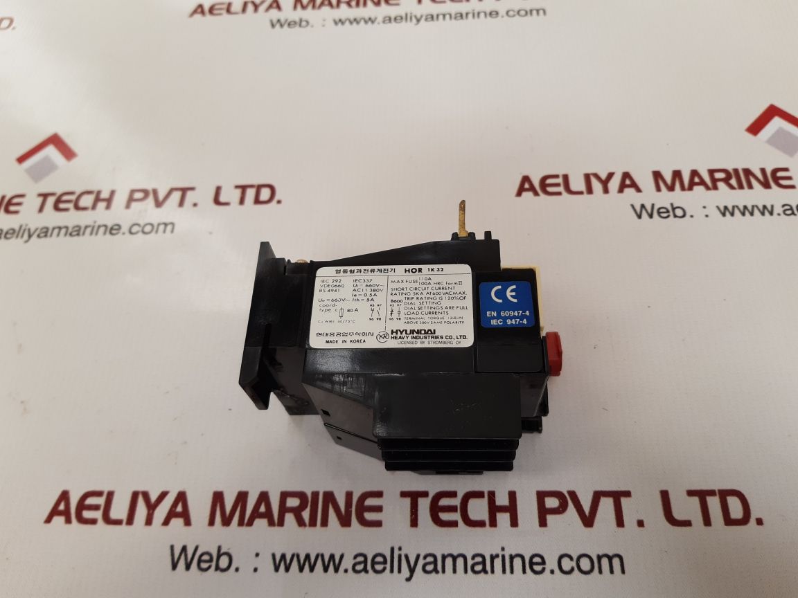Hyundai hor 1k 32 thermal overload relay