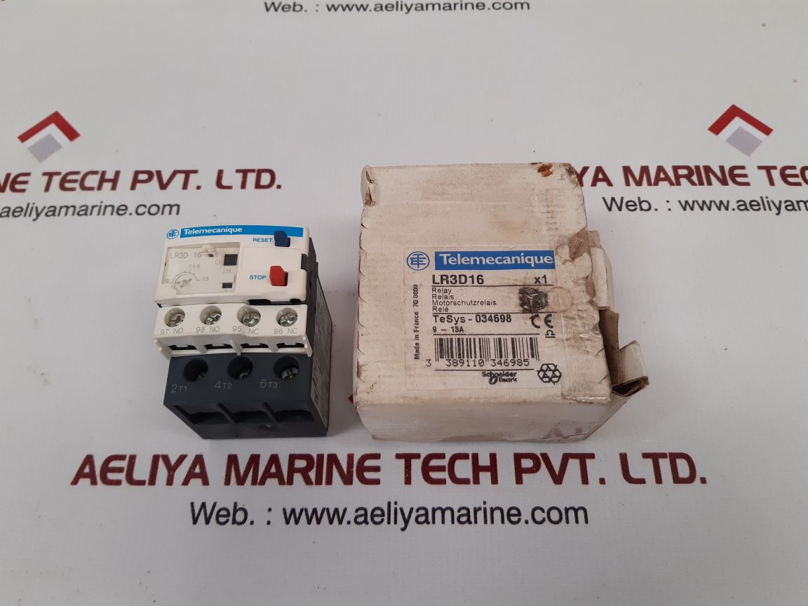 Telemecanique lr3d16 overload relay