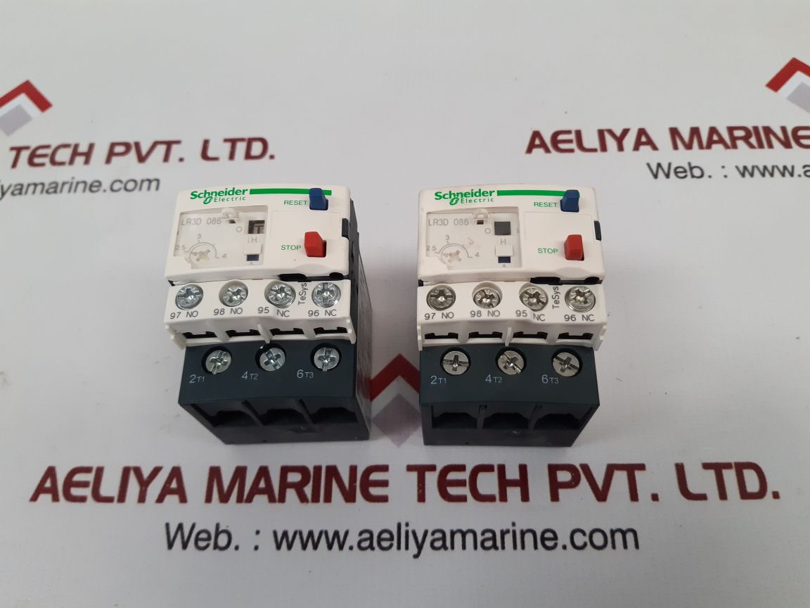 Schneider electric lr3d 086 overload relay