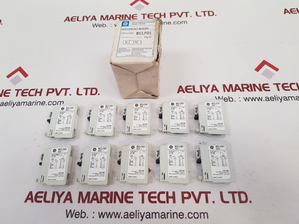 Set of 10x General electric bclf01 auxiliary contact blocks