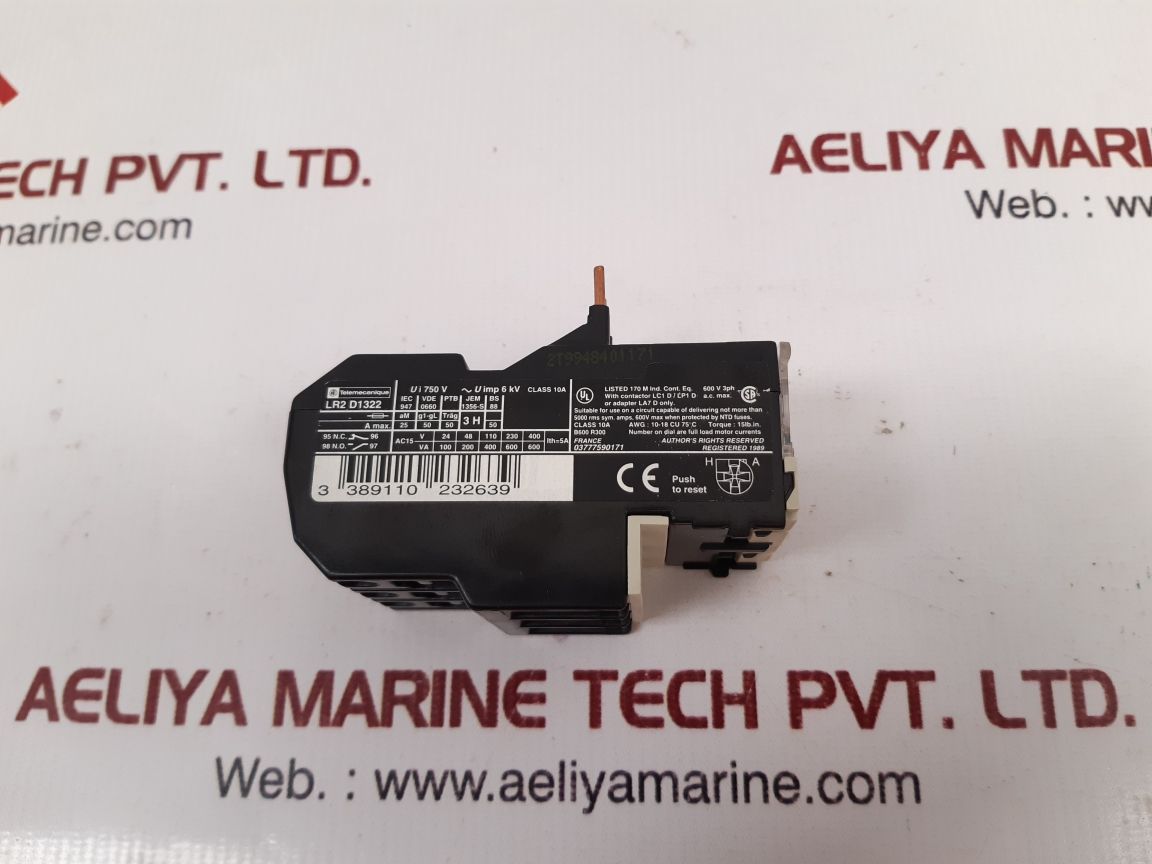 Telemecanique lr2 d1322 thermal overload relay New