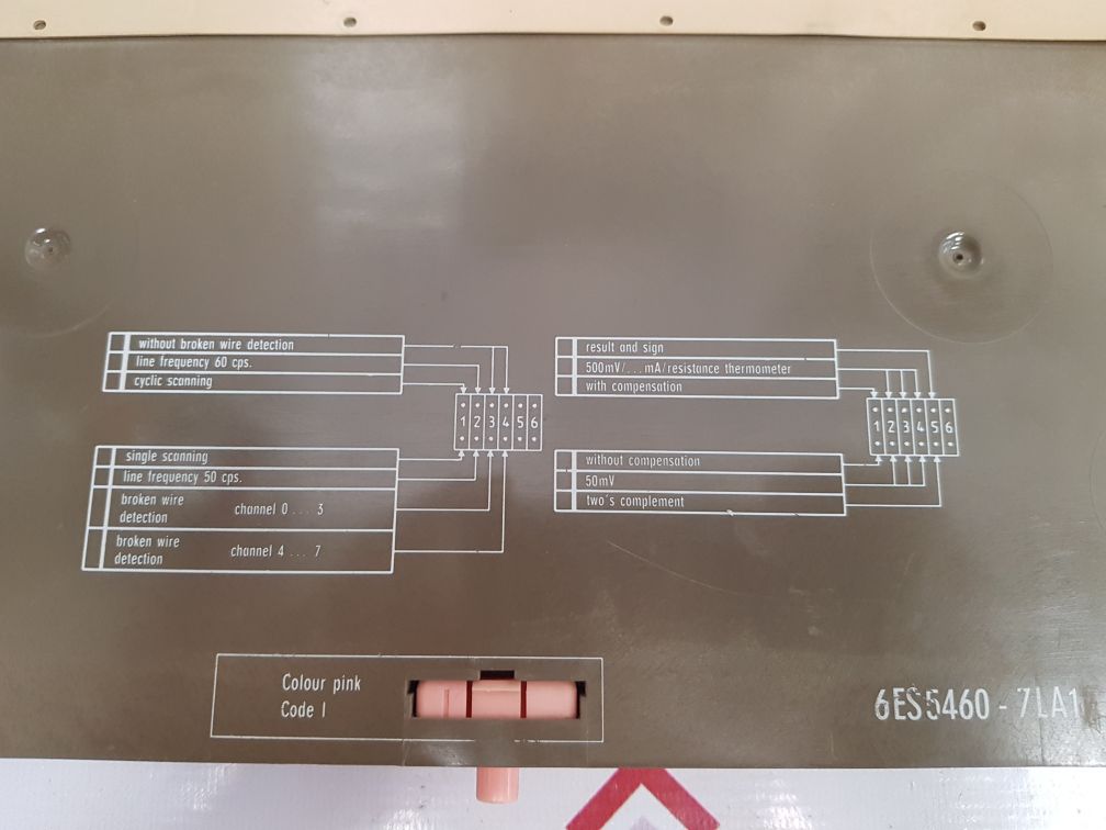Siemens simatic s5 6es5 460-7la11 8 channels analog input module