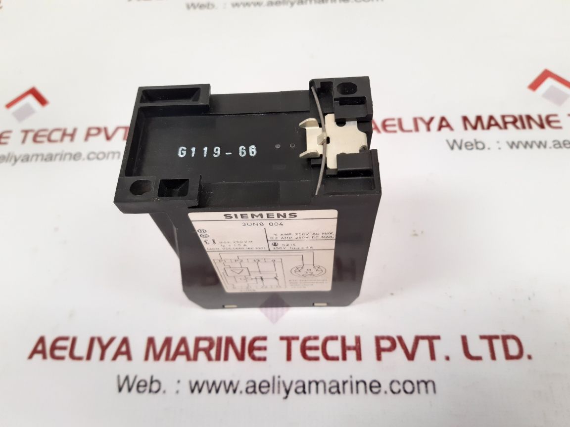 Siemens 3un8 004 control relay New