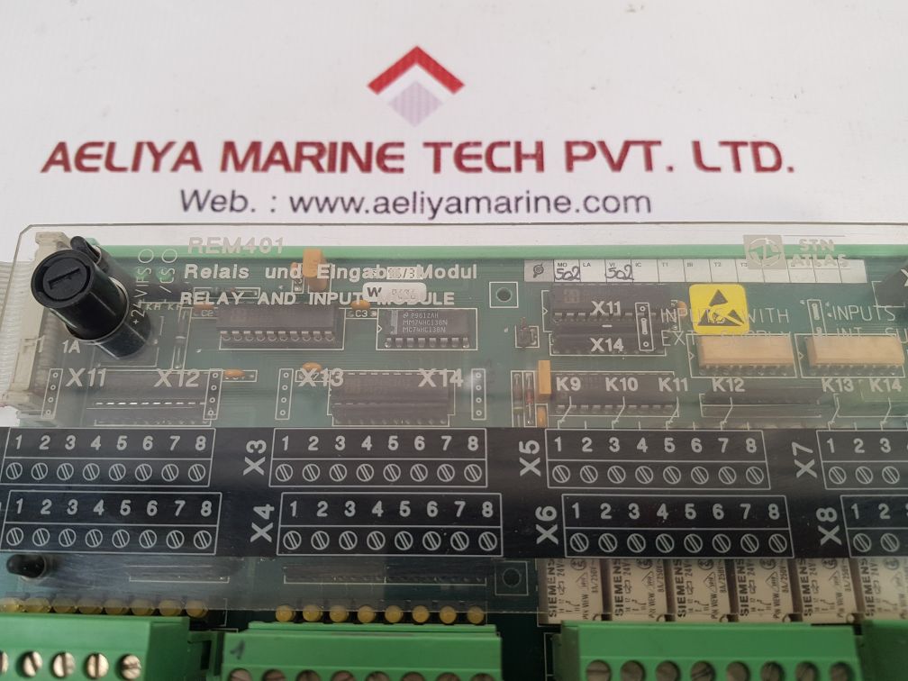 Stn atlas elektronik rem 401 relay and input module 271.123 854/e Used