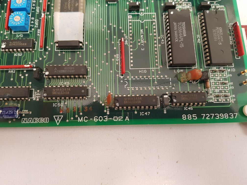 Nabco Mc-603-02A Pcb Card 885 72739837 Used