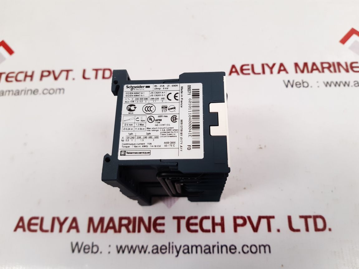 Telemecanique Lp2K0601Fd Magnetic Contactor