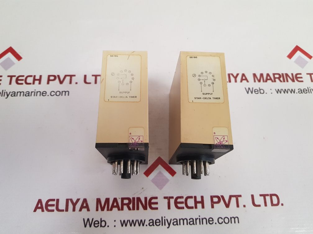 Electromatic sb 195 220 timer relay 0.8 to 18 sec.