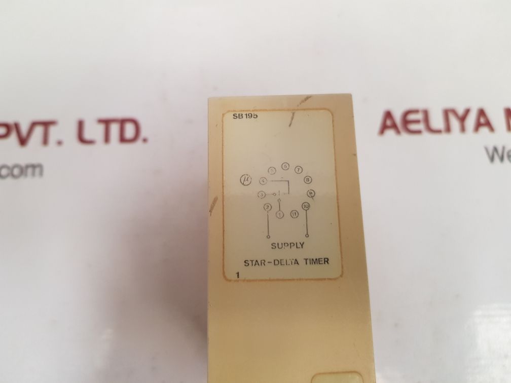 Electromatic sb 195 220 timer relay 0.8 to 18 sec.