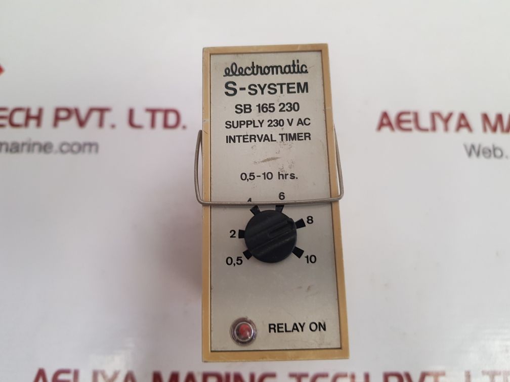 Electromatic sb 165 230 interval timer with base