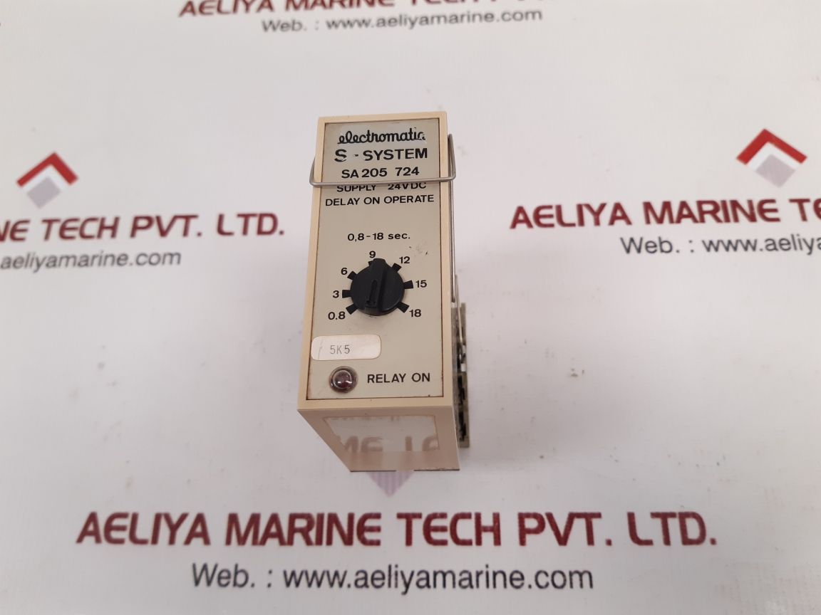 Electromatic sa 205 724 delay on operate with idec sr3p-05u relay base