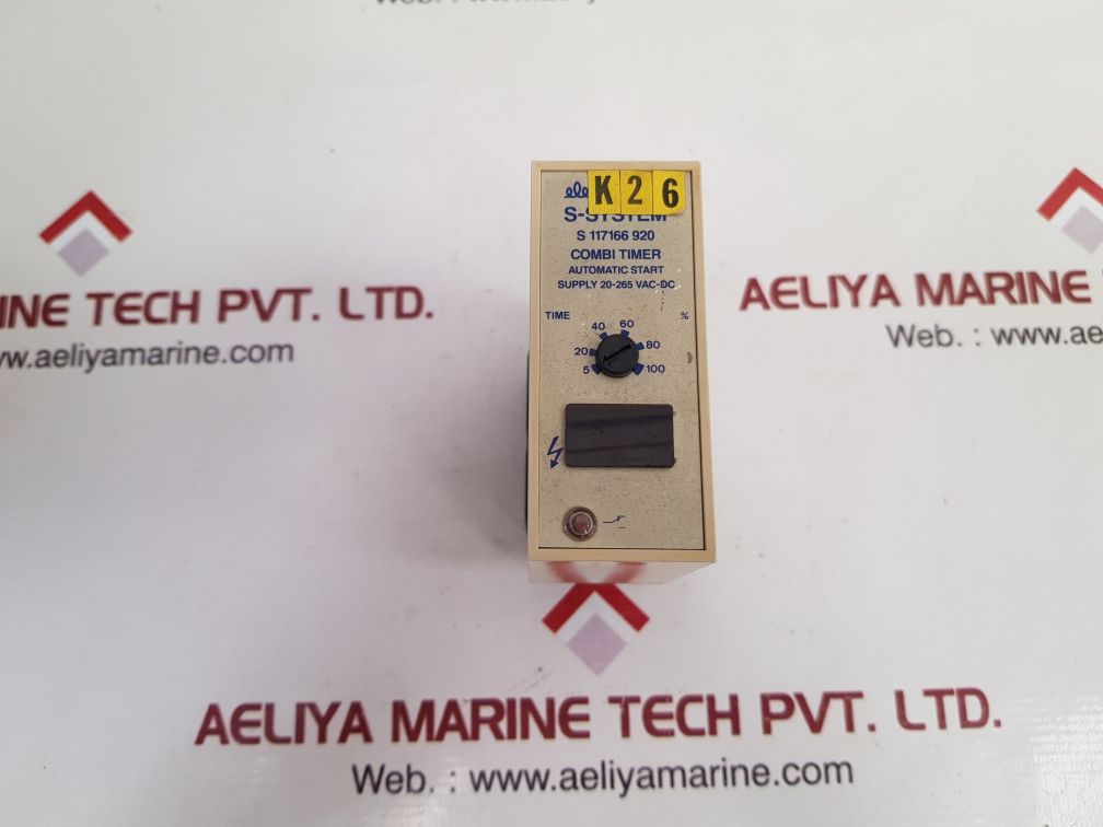 Electromatic s 117166 920 combi timer 20-265 vac-dc