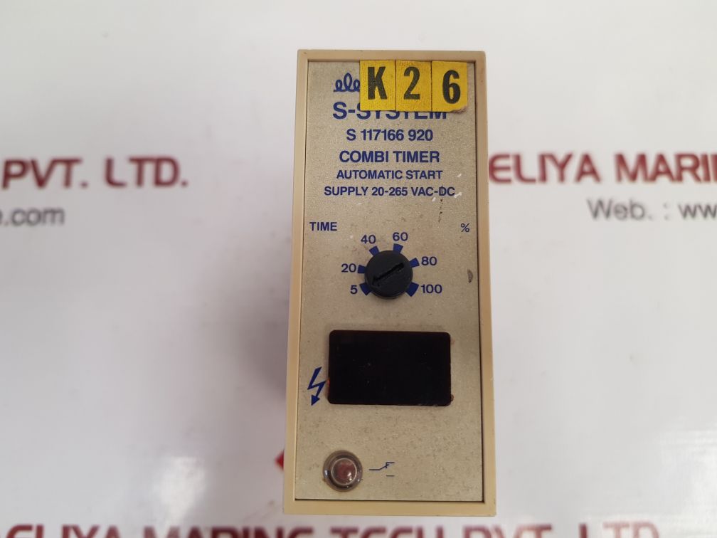 Electromatic s 117166 920 combi timer 20-265 vac-dc
