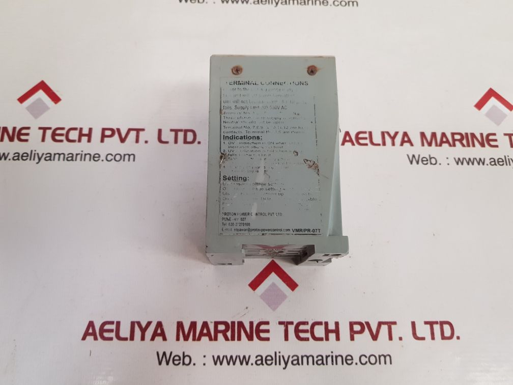 Proton vmr 3p proton voltage monitoring relay pr-07 Used