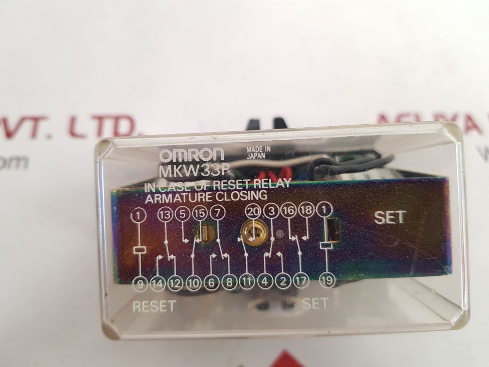 Omron mkw33p dual coil plug-in relay