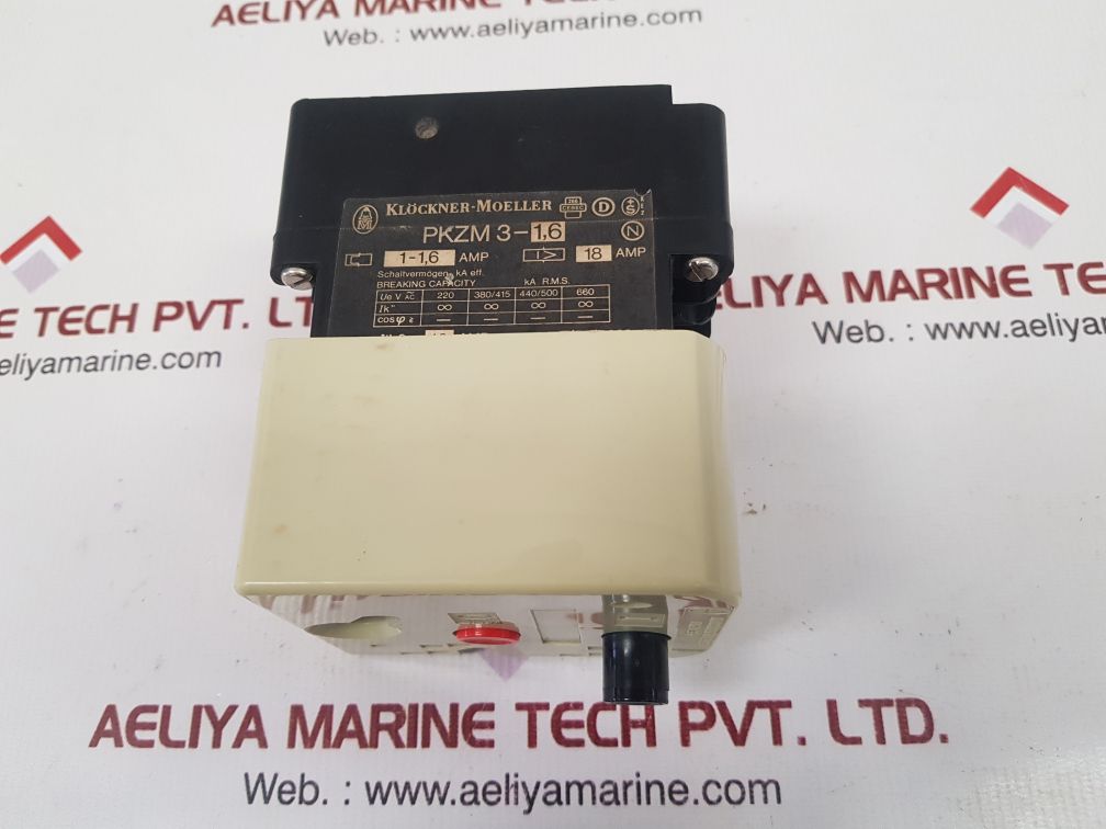 Klockner-moeller pkzm 3-u motor starter pkzm 3-1,6