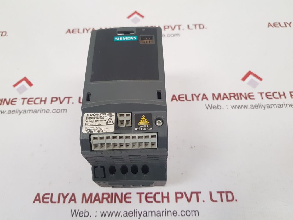 Siemens 6se6410-2ub13-7aa0 micromaster 410 inverter 0.37kw