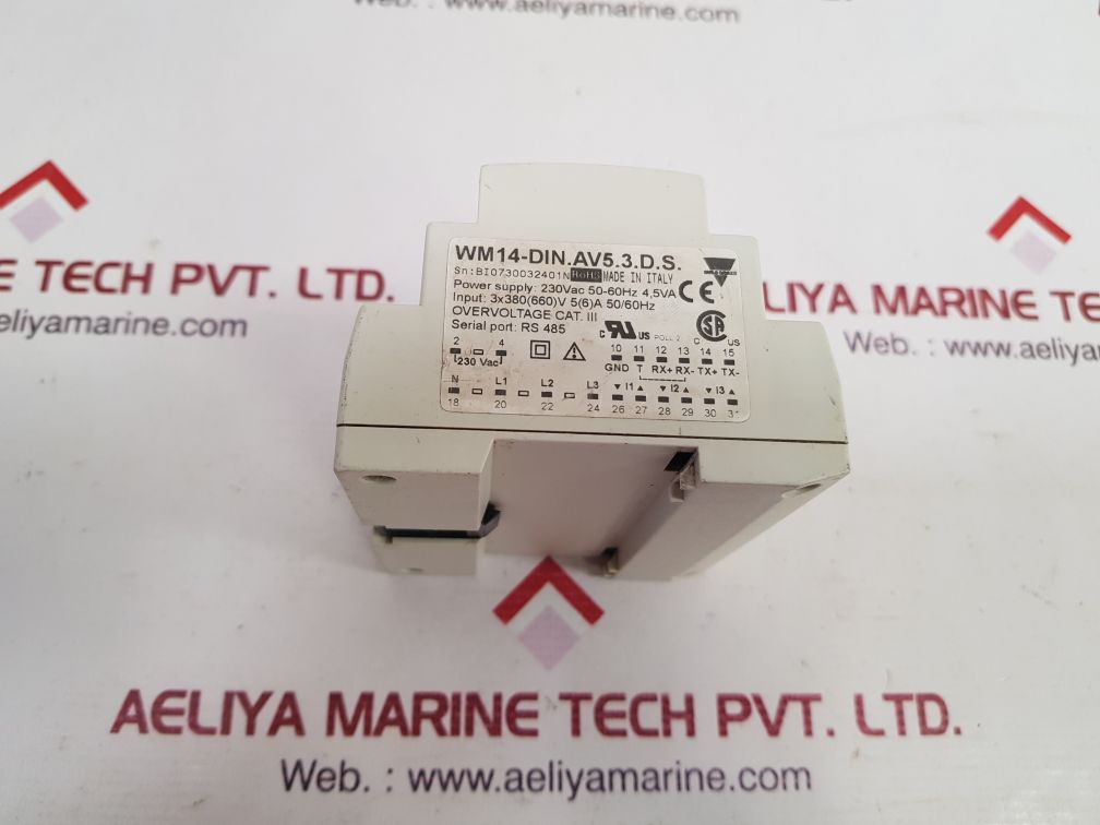 Carlo Gavazzi Wm14-din Power Analyzer Vm1 Wm14-din.Av5.3.D.S