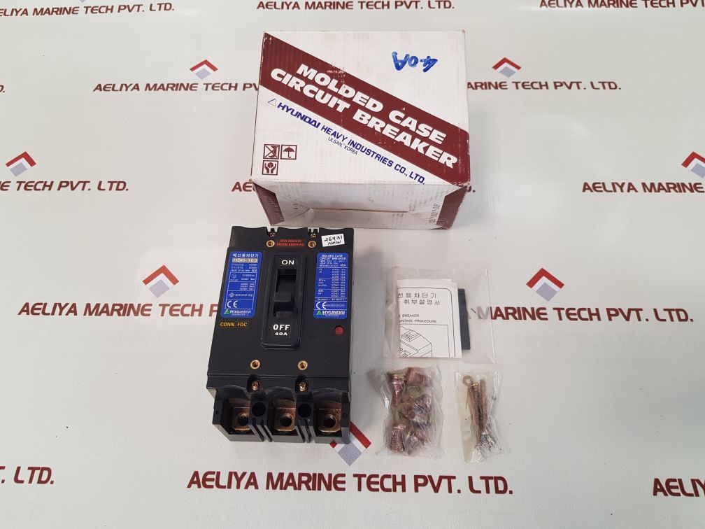 Hyundai hbh-103 molded case circuit breaker 40a