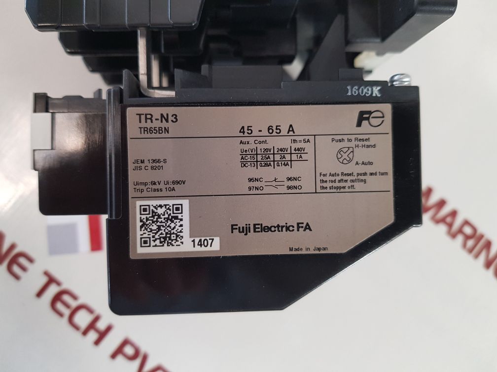 Fuji electric sc-n3 sc65baa magnetic switch with tr-n3 overload relay