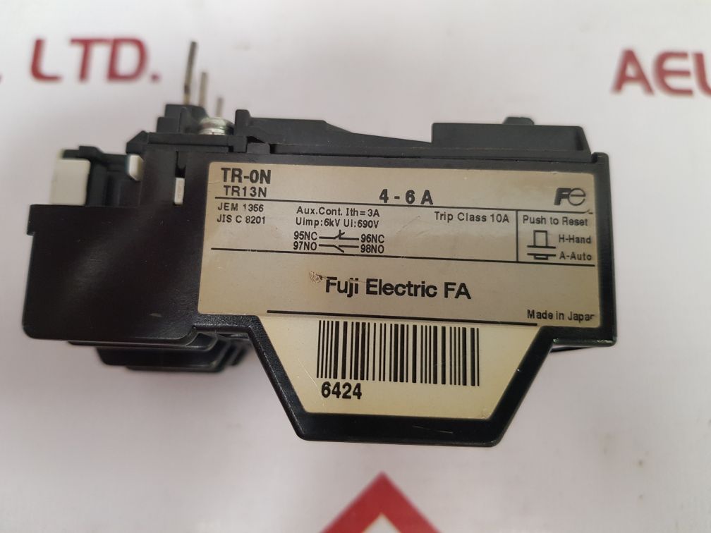 Fuji Electric Tr13N Control Overload Relay 4-6 A