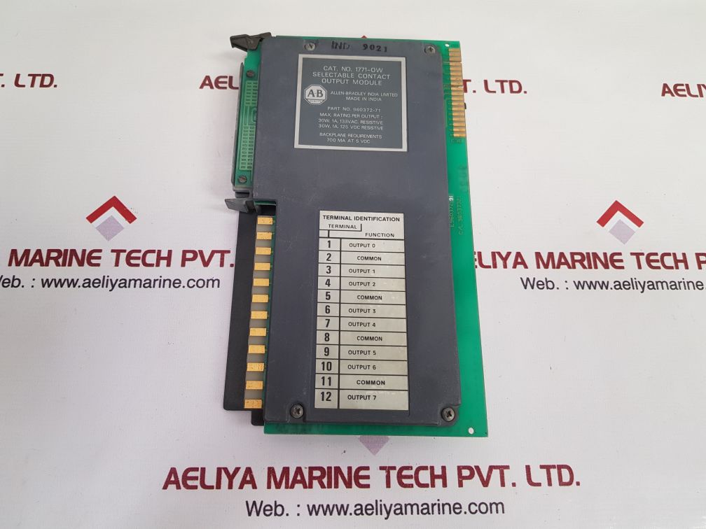 Allen-bradley 1771-ow selectable contact output module 960372-71