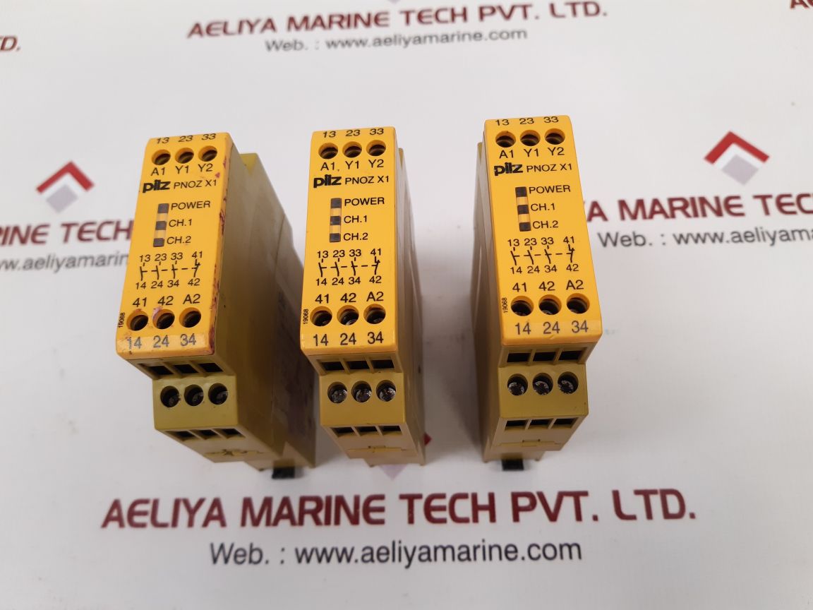 Pilz pnoz x1 3s/ 1o safety relay – Aeliya Marine Tech