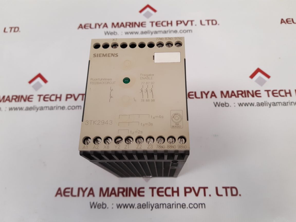 Siemens 3tk2943-0bb4 safety relay contactor Used
